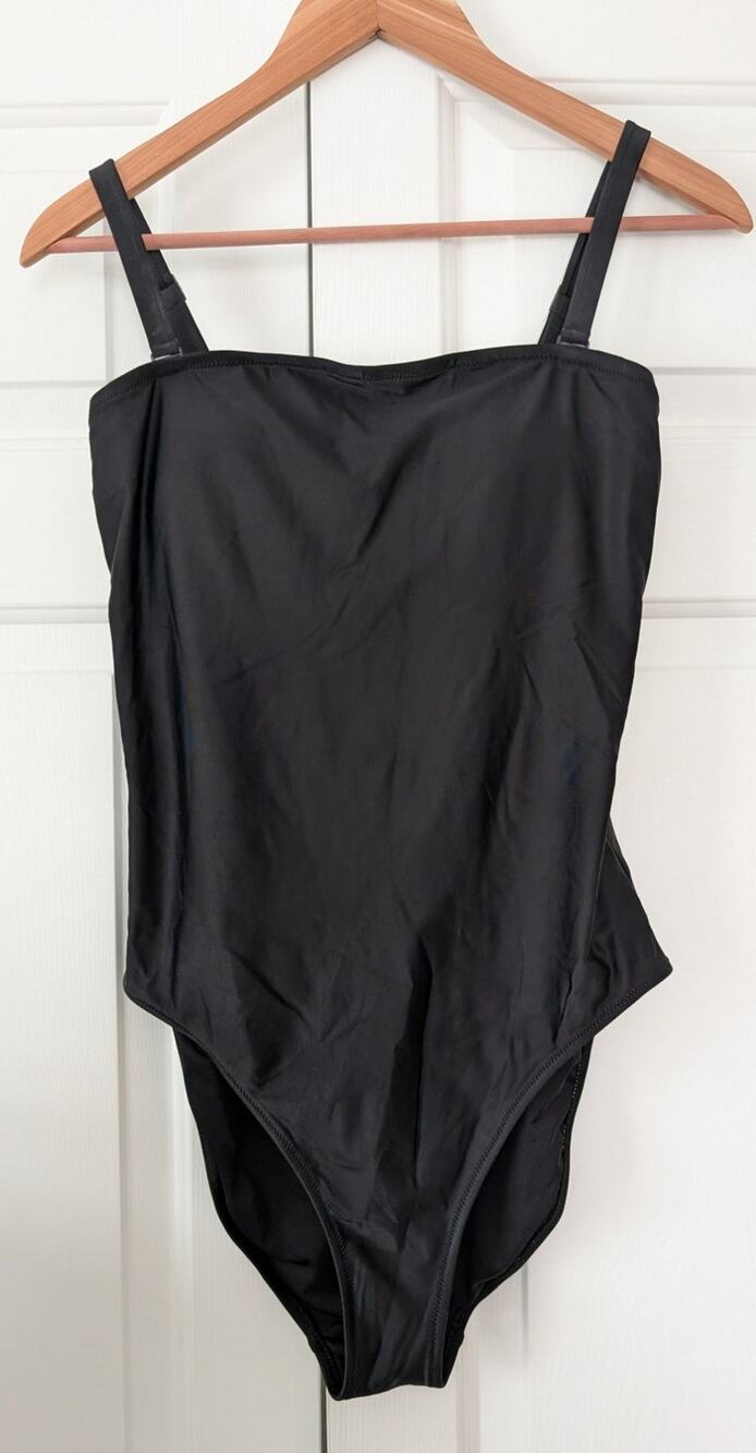 Aerie Black One Piece Full Coverage Bathing Suit